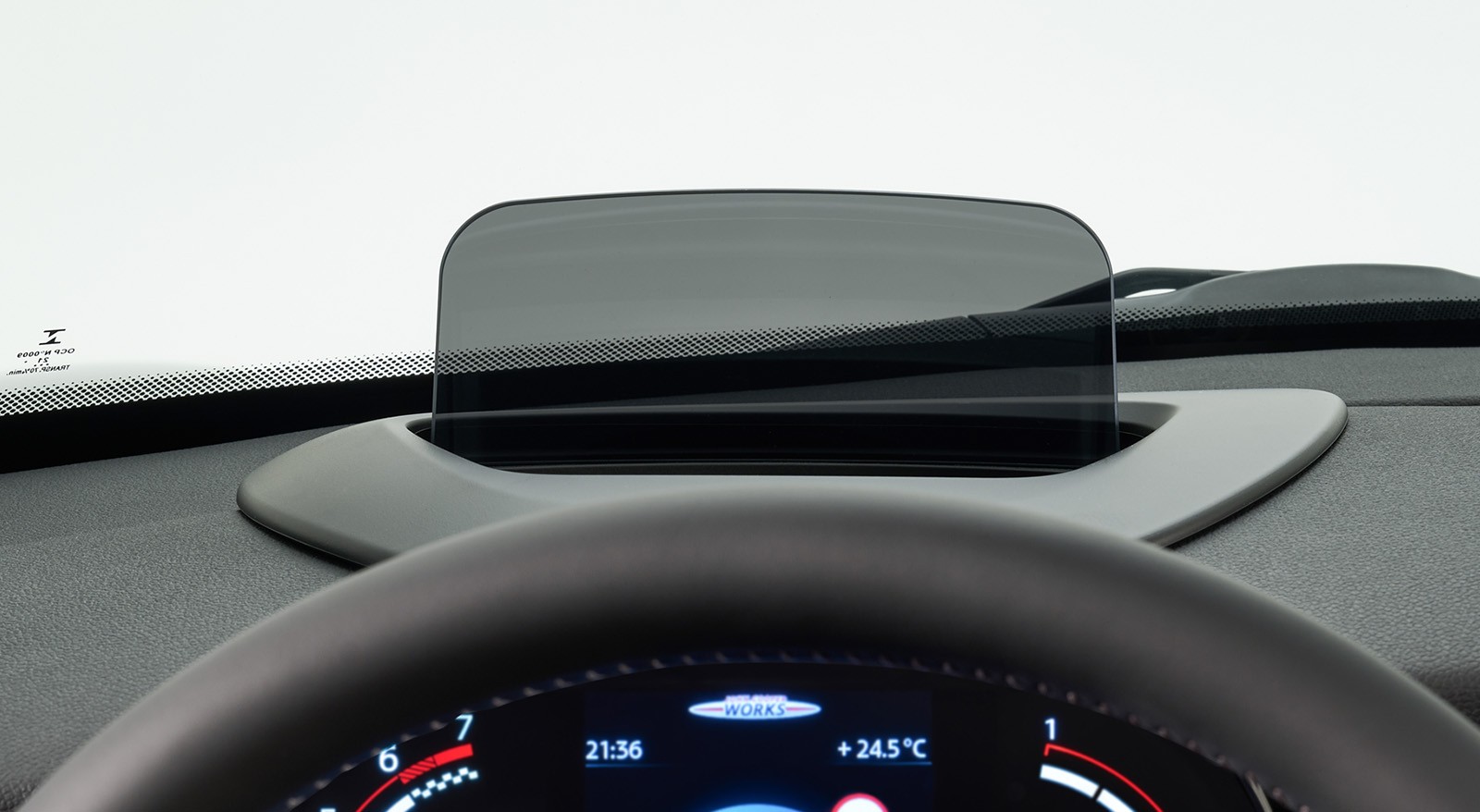 헤드업 디스플레이.